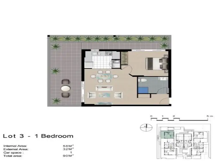 Floorplan of Homely unit listing, 3/49-53 Essington Street, Wentworthville NSW 2145