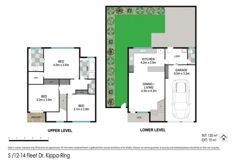Floorplan of Homely townhouse listing, 5/12-14 Fleet Drive, Kippa-Ring QLD 4021