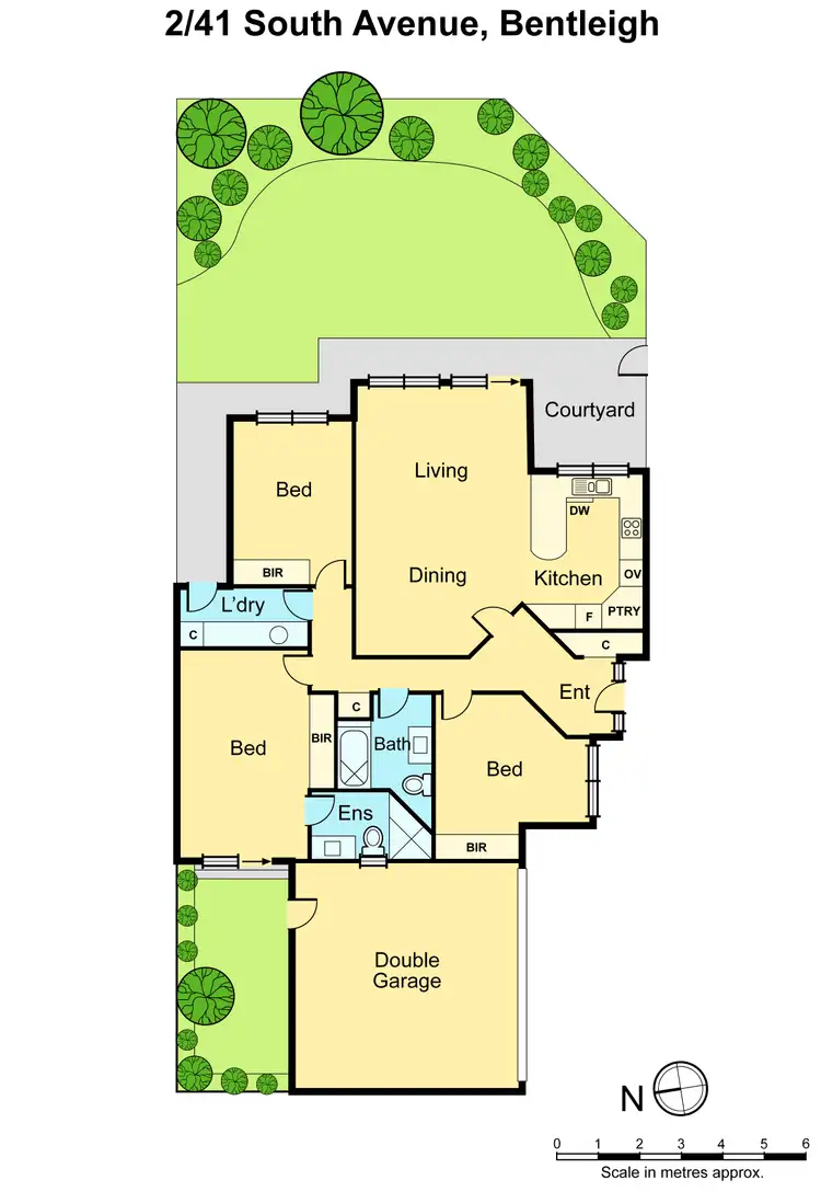 Floorplan of Homely townhouse listing, 2/41 South Avenue, Bentleigh VIC 3204