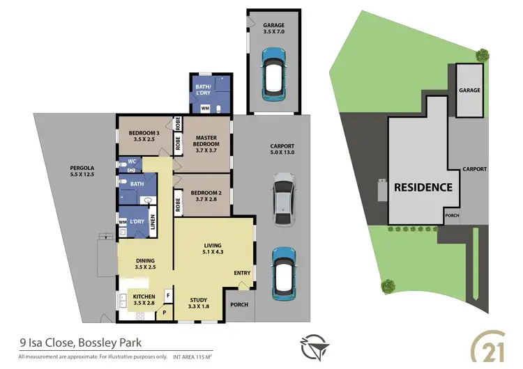 Floorplan of Homely house listing, 9 Isa Close, Bossley Park NSW 2176
