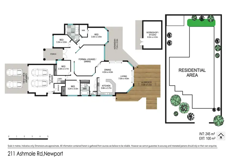 Floorplan of Homely house listing, 211 Ashmole Road, Newport QLD 4020