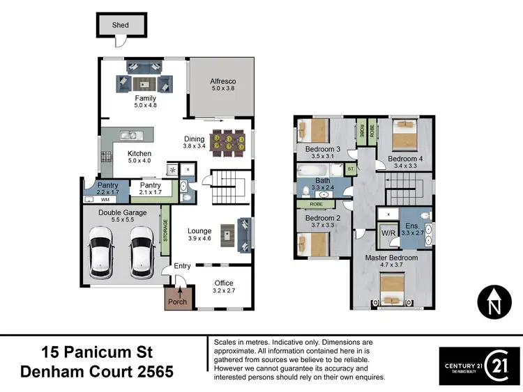 Floorplan of Homely house listing, 15 Panicum Street, Denham Court NSW 2565