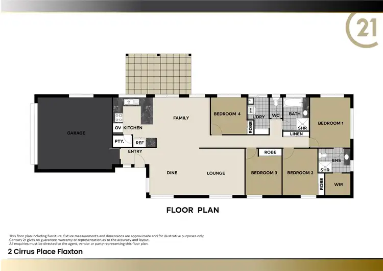 Floorplan of Homely house listing, 2 Cirrus Place, Flaxton QLD 4560