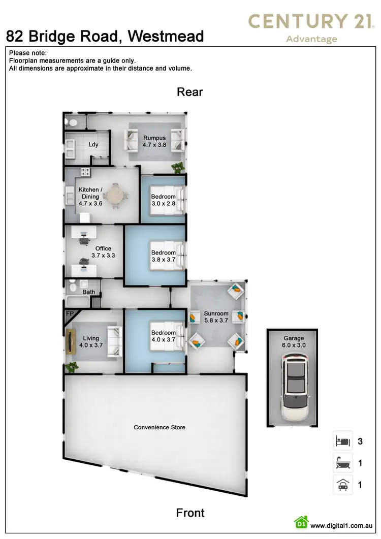 Floorplan of Homely house listing, 82 Bridge Road, Westmead NSW 2145