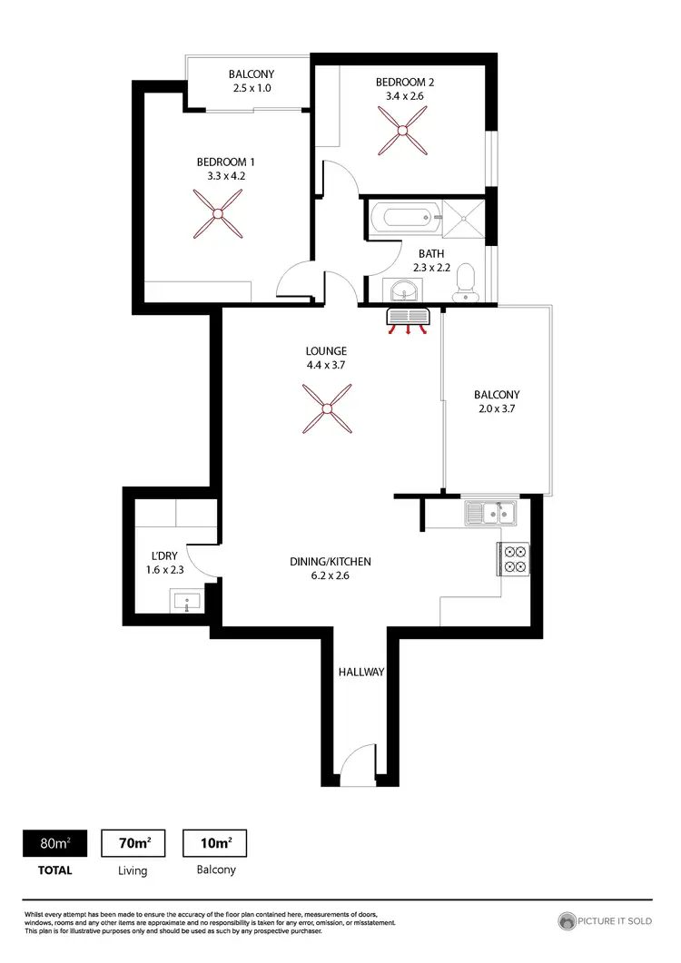 Floorplan of Homely unit listing, 10/203 Anzac Highway, Plympton SA 5038