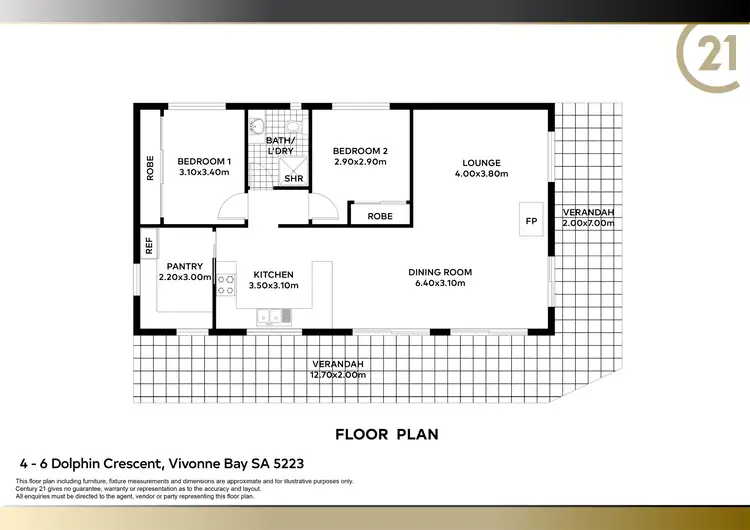 Floorplan of Homely house listing, 4 - 6 Dolphin Crescent, Vivonne Bay SA 5223