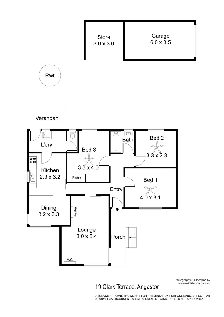Floorplan of Homely house listing, 19 Clark Terrace, Angaston SA 5353