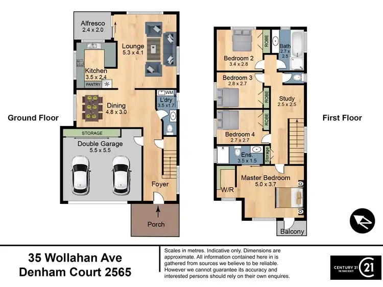 Floorplan of Homely house listing, 35 Wollahan Avenue, Denham Court NSW 2565