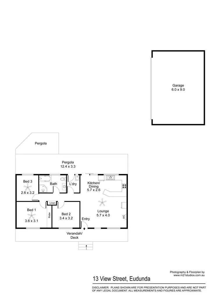 Floorplan of Homely house listing, 13/14 View Street, Eudunda SA 5374
