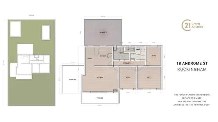 Floorplan of Homely house listing, 18 Andromeda Street, Rockingham WA 6168