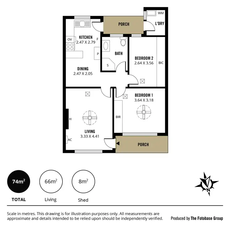 Floorplan of Homely unit listing, 4/371 Military Road, Largs Bay SA 5016