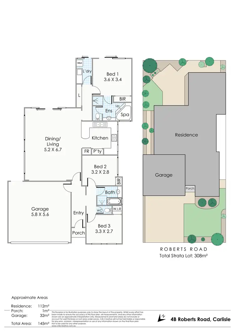 Floorplan of Homely house listing, 4B Roberts Road, Carlisle WA 6101