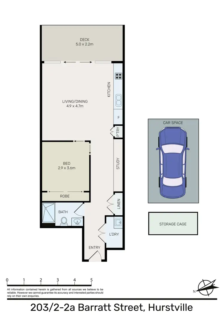 Floorplan of Homely apartment listing, B203/2-2A Barratt Street, Hurstville NSW 2220