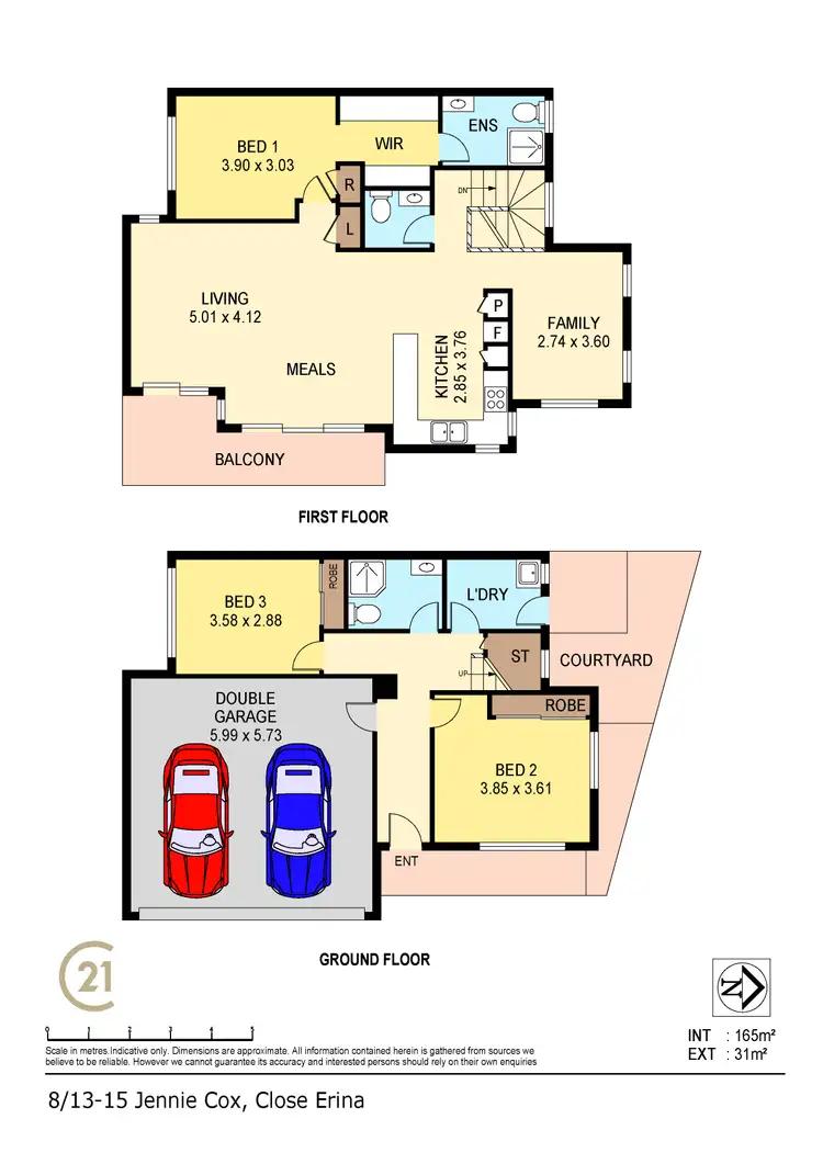 Floorplan of Homely townhouse listing, 8/13-15 Jennie Cox Close, Erina NSW 2250