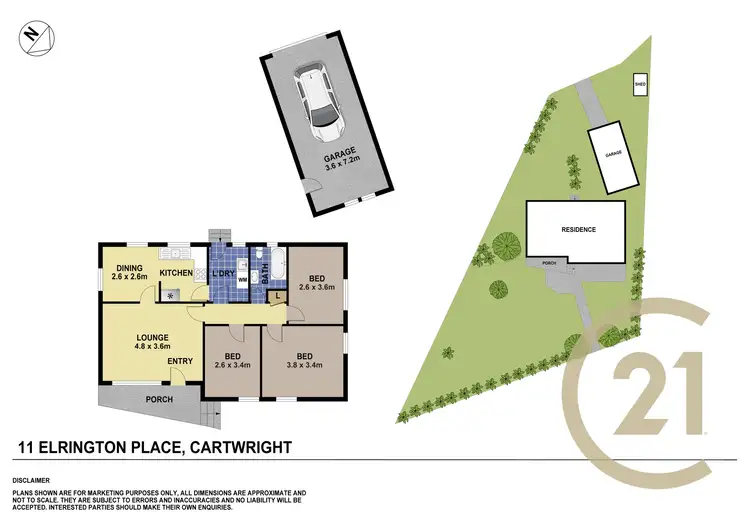 Floorplan of Homely house listing, 11 Elrington Place, Cartwright NSW 2168