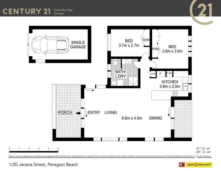Floorplan of Homely unit listing, 1/20 Jacana Street, Peregian Beach QLD 4573