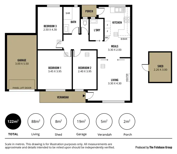 Floorplan of Homely unit listing, 3/3 Donald Street, St Marys SA 5042