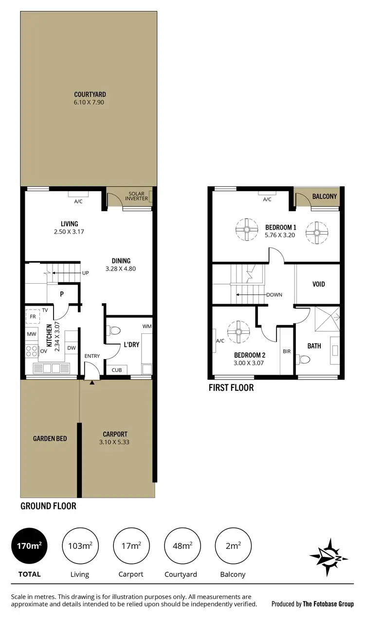 Floorplan of Homely townhouse listing, 44 St John Lane, Adelaide SA 5000