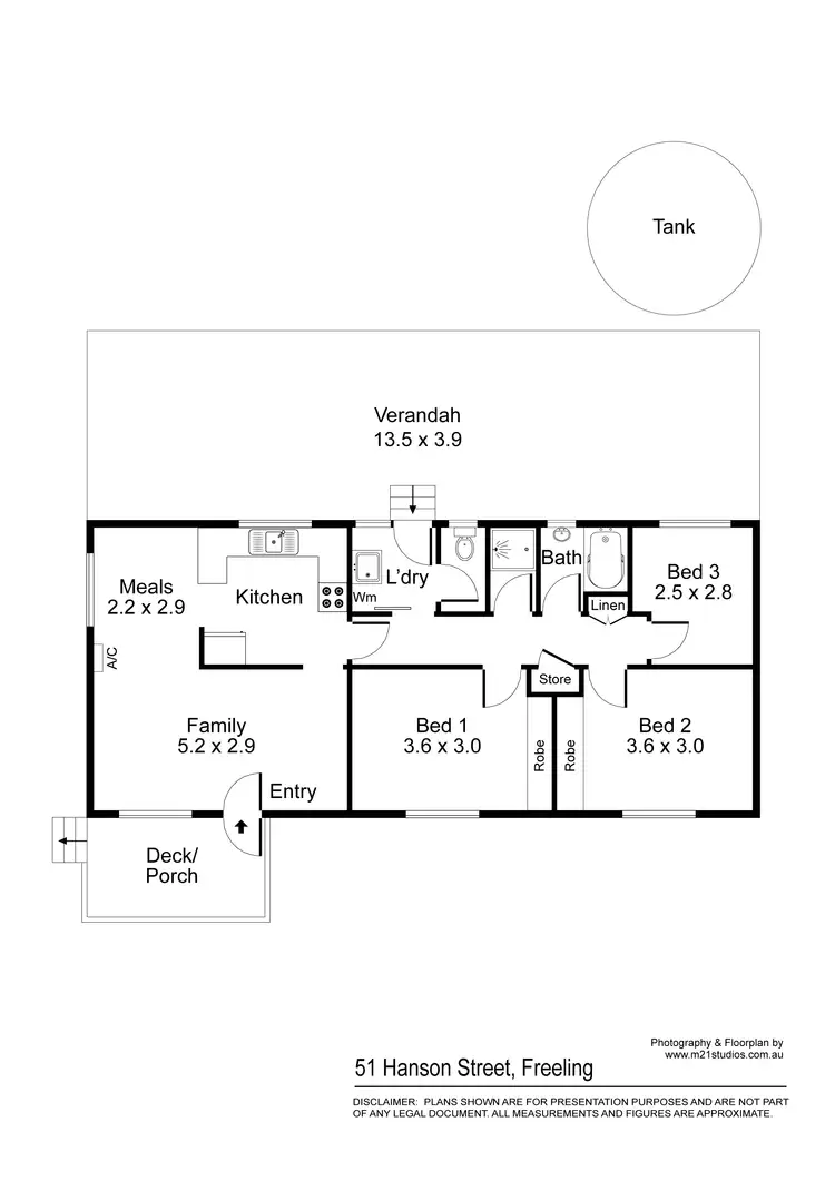 Floorplan of Homely house listing, 51 Hanson Street, Freeling SA 5372