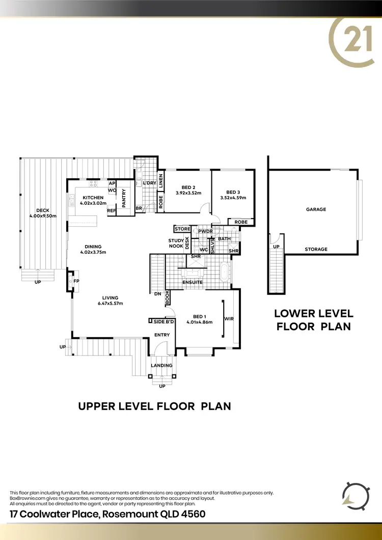 Floorplan of Homely house listing, 17 Coolwater Place, Rosemount QLD 4560