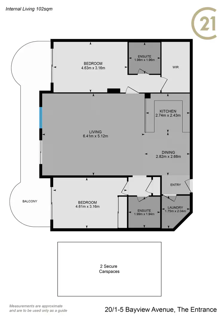 Floorplan of Homely unit listing, 20/1-5 Bayview Avenue, The Entrance NSW 2261