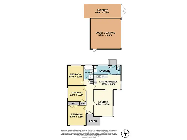 Floorplan of Homely house listing, 8 Silverton Drive, Noble Park North VIC 3174