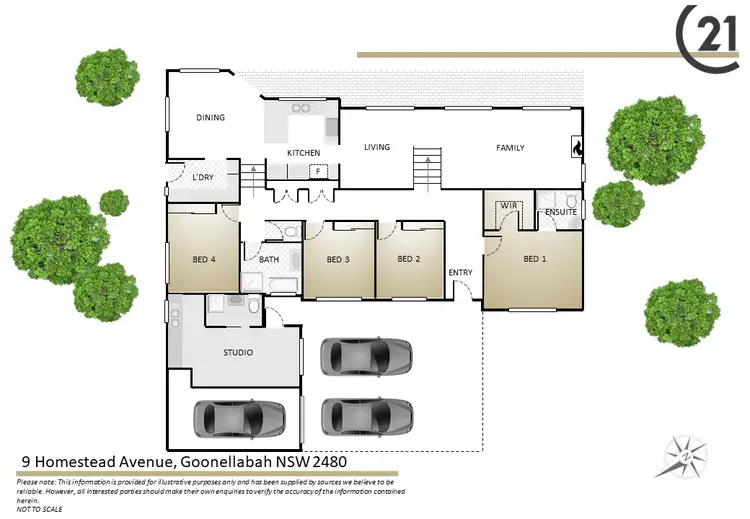 Floorplan of Homely house listing, 9 Homestead Avenue, Goonellabah NSW 2480