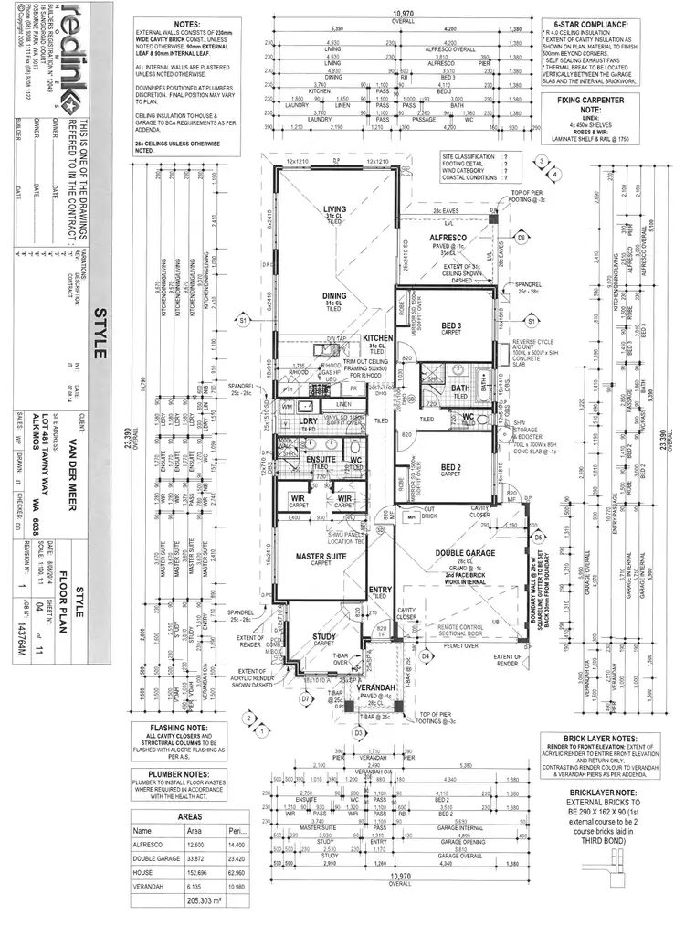 Floorplan of Homely house listing, 3 Tawny Way, Alkimos WA 6038