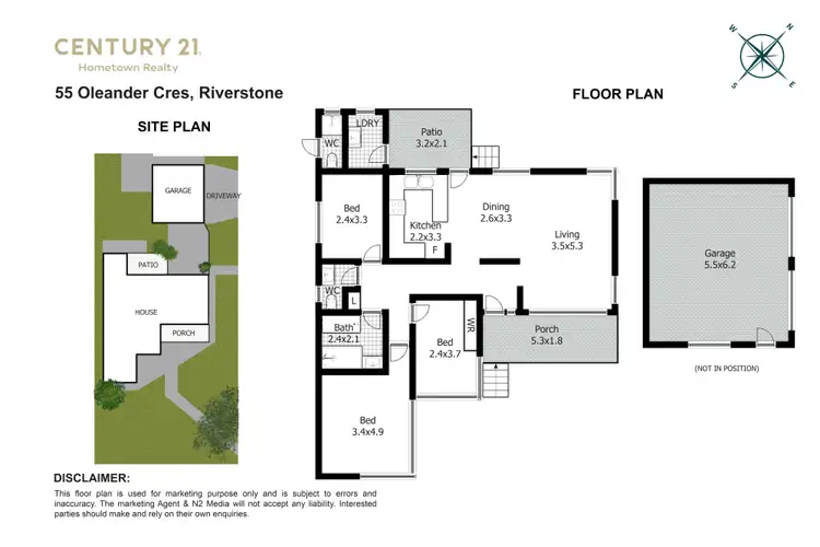 Floorplan of Homely house listing, 55 Oleander Crescent, Riverstone NSW 2765