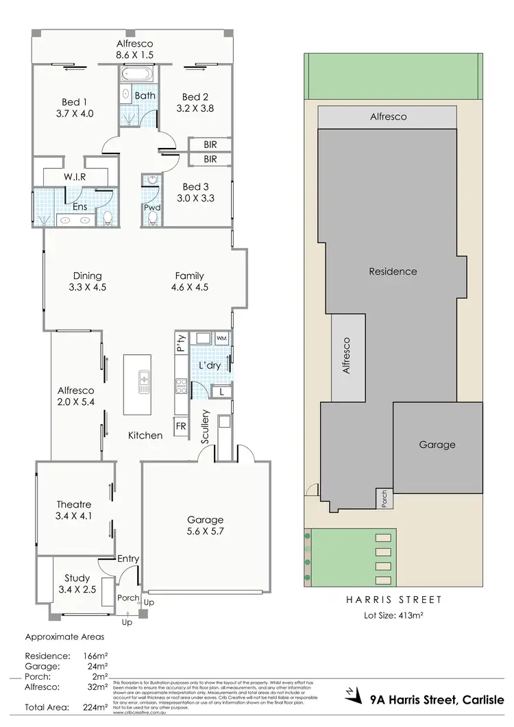Floorplan of Homely house listing, 9A Harris Street, Carlisle WA 6101