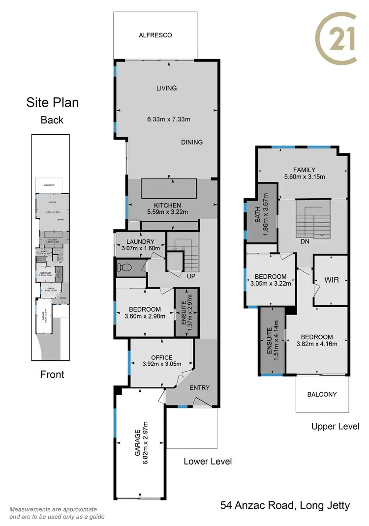 Floorplan of Homely semi-detached listing, 54 Anzac Road, Long Jetty NSW 2261