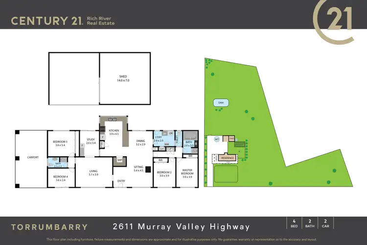 Floorplan of Homely house listing, 2611 Murray Valley Highway, Torrumbarry VIC 3562