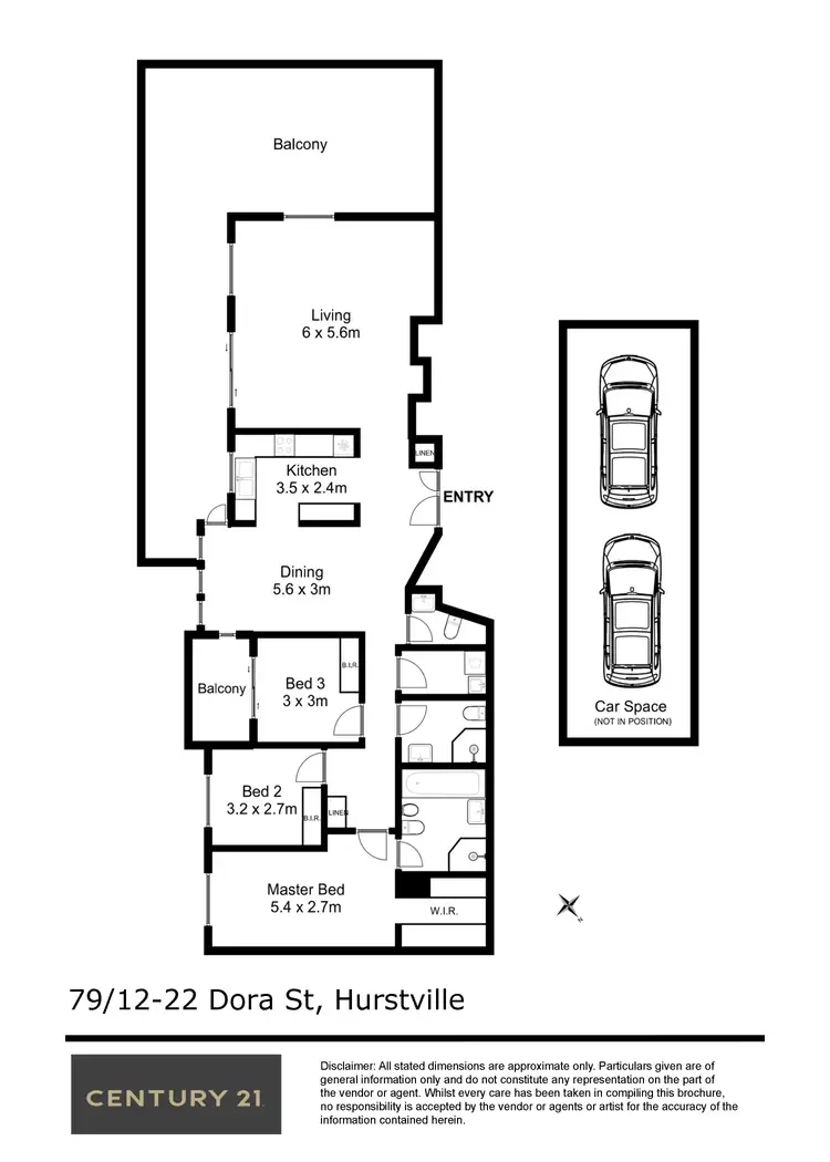 Floorplan of Homely apartment listing, 79/12-22 Dora Street, Hurstville NSW 2220