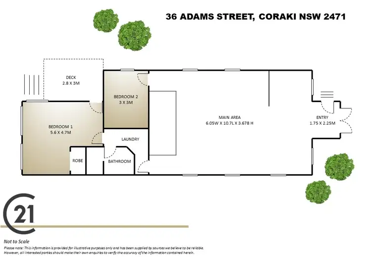 Floorplan of Homely house listing, 36 Adams Street, Coraki NSW 2471