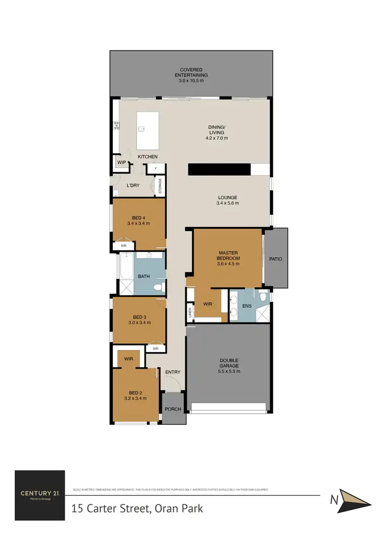 Floorplan of Homely house listing, 15 Carter Street, Oran Park NSW 2570