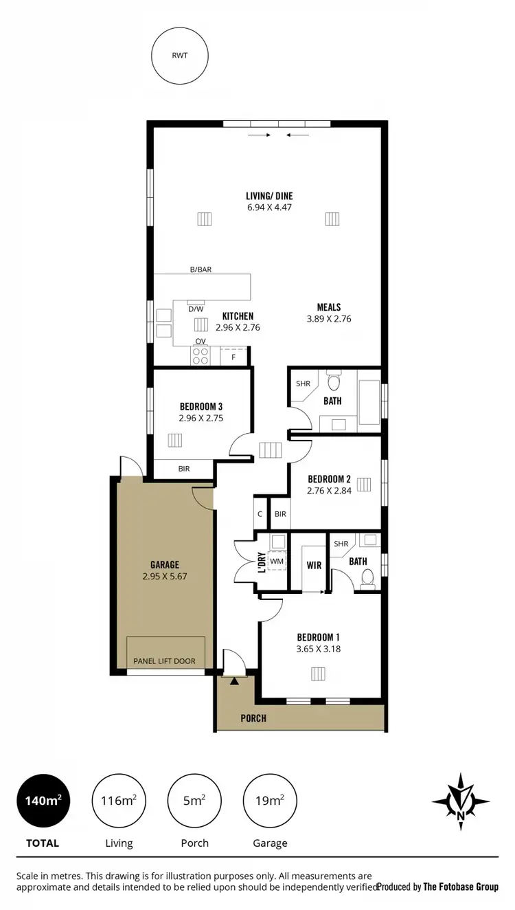 Floorplan of Homely house listing, 1F Byard Terrace, Mitchell Park SA 5043