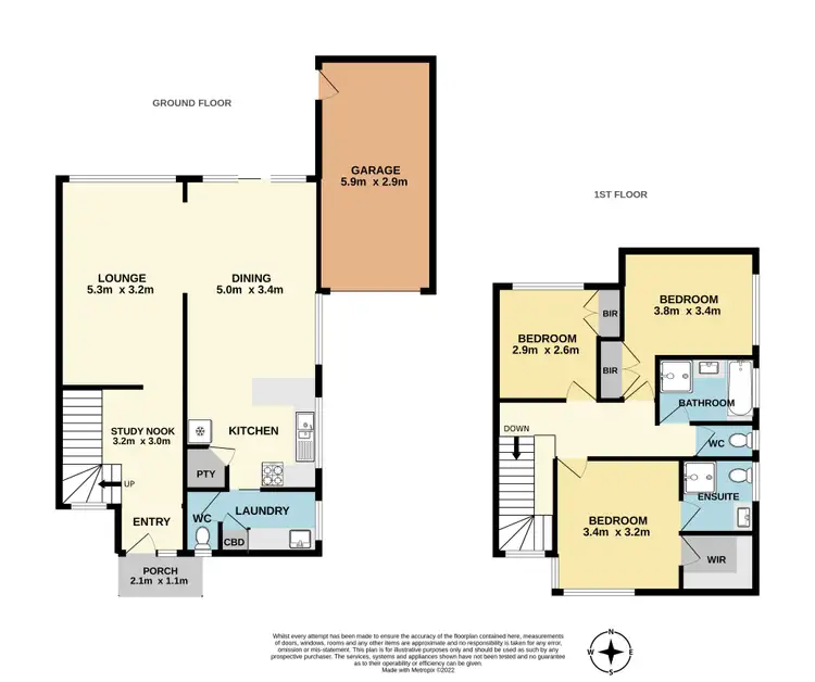 Floorplan of Homely townhouse listing, 2/51 Bowmore Road, Noble Park VIC 3174
