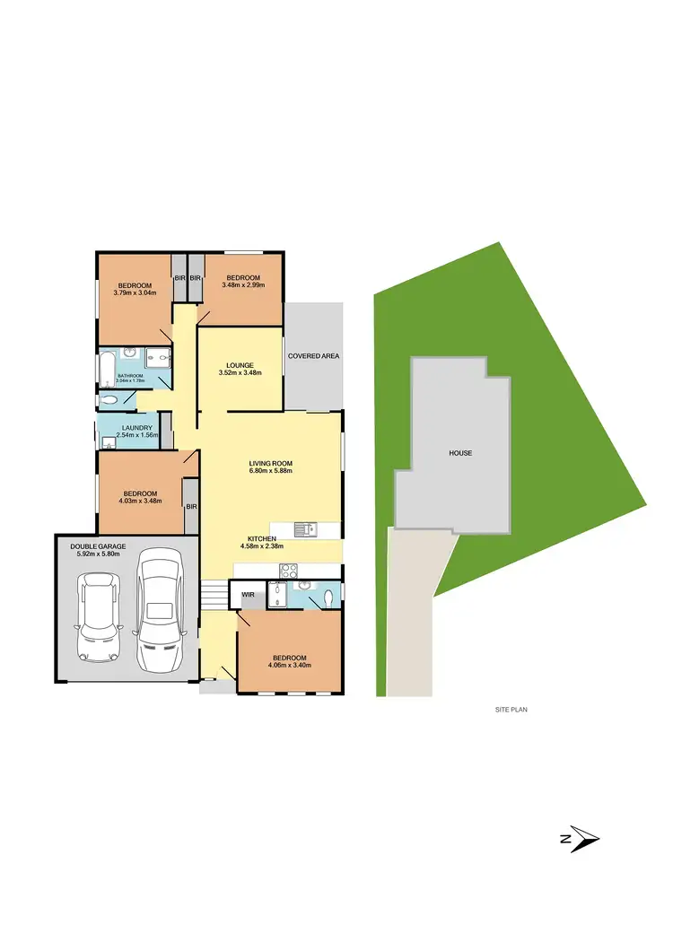Floorplan of Homely house listing, 6 Aqua Court, Cameron Park NSW 2285