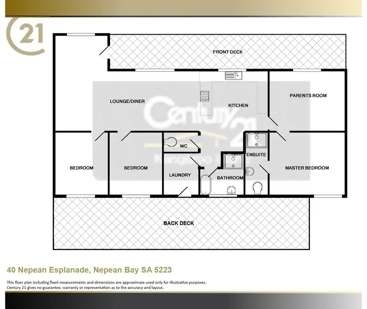 Floorplan of Homely house listing, 40 Nepean Esplanade, Nepean Bay SA 5223