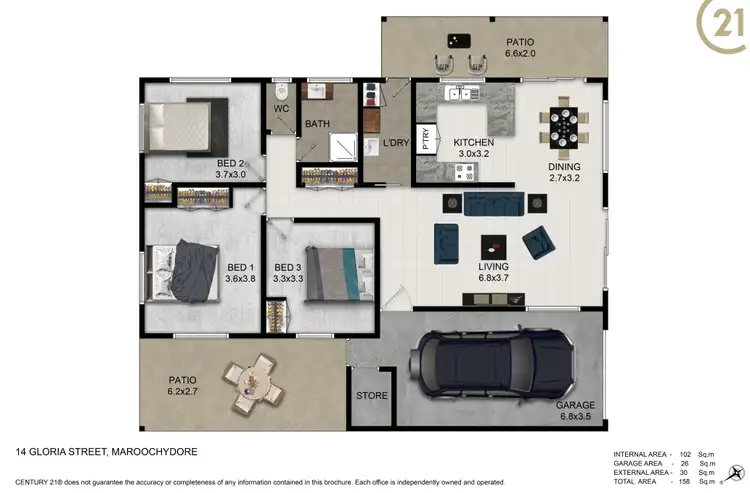 Floorplan of Homely house listing, 14 Gloria Street, Maroochydore QLD 4558