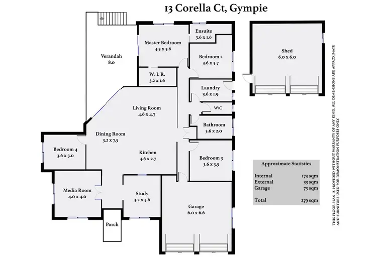 Floorplan of Homely rural property listing, 13 Corella Court, Gympie QLD 4570