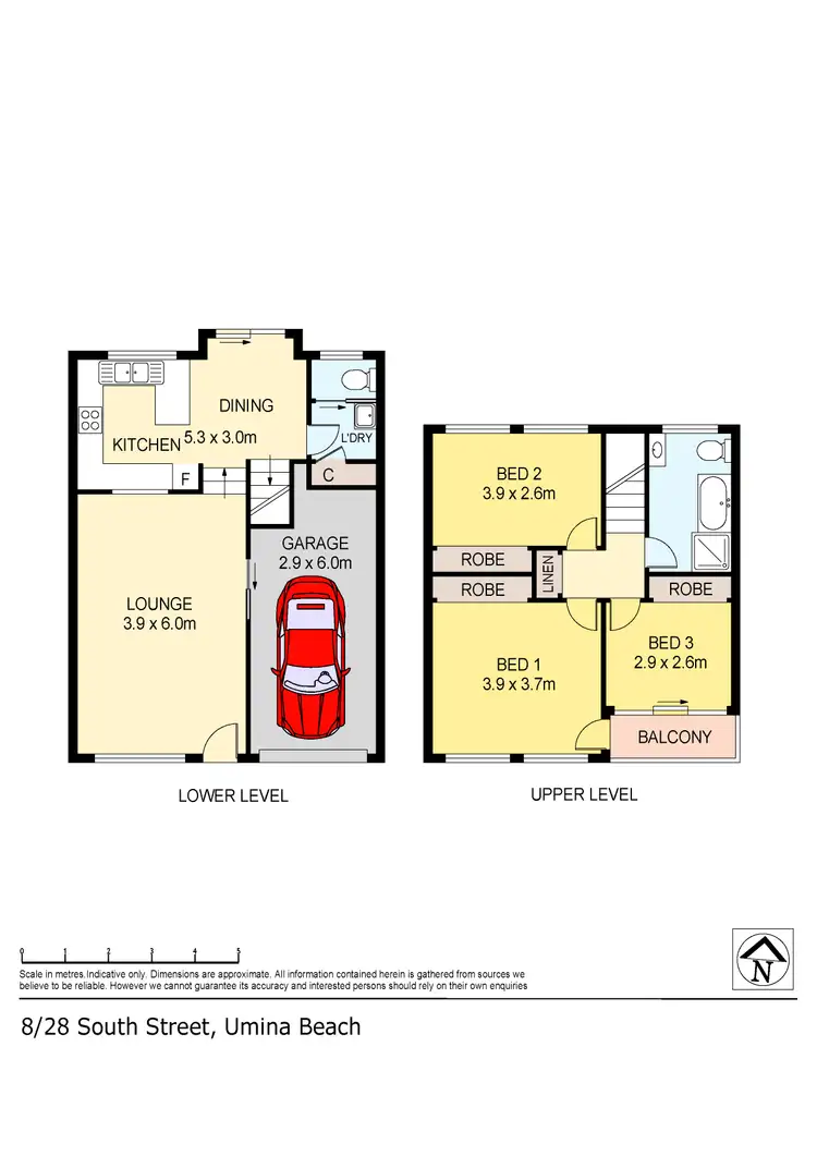 Floorplan of Homely townhouse listing, 8/28-32 South Street, Umina Beach NSW 2257