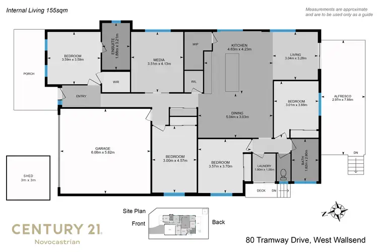 Floorplan of Homely house listing, 80 Tramway Drive, West Wallsend NSW 2286