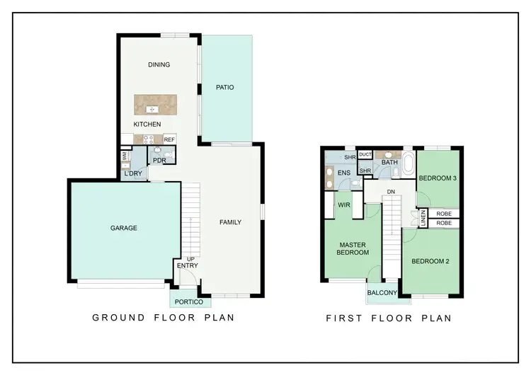 Floorplan of Homely townhouse listing, 17 Tylney Loop, Meadow Springs WA 6210