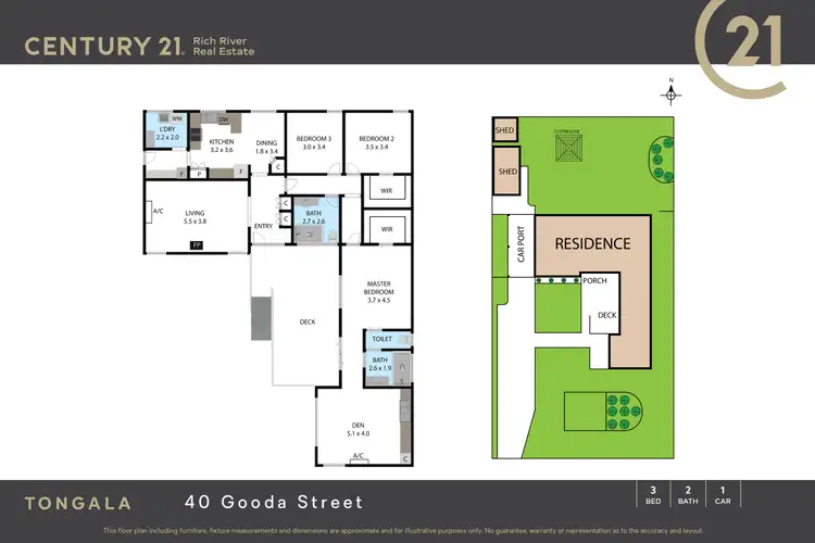 Floorplan of Homely house listing, 40 Gooda Street, Tongala VIC 3621