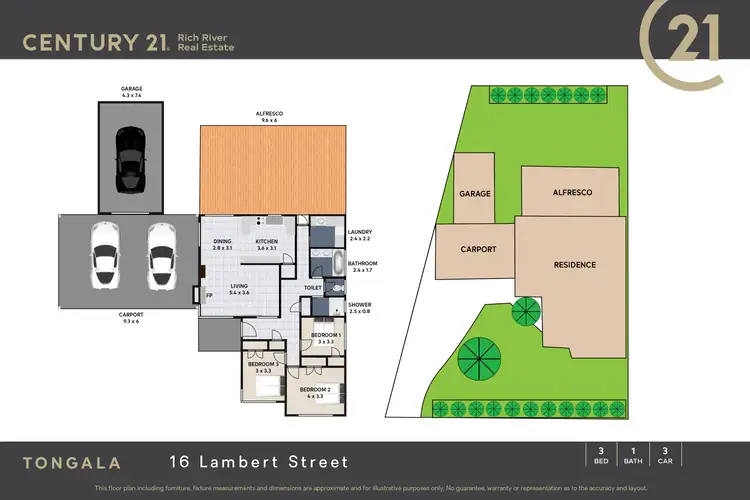 Floorplan of Homely house listing, 16 Lambert Street, Tongala VIC 3621