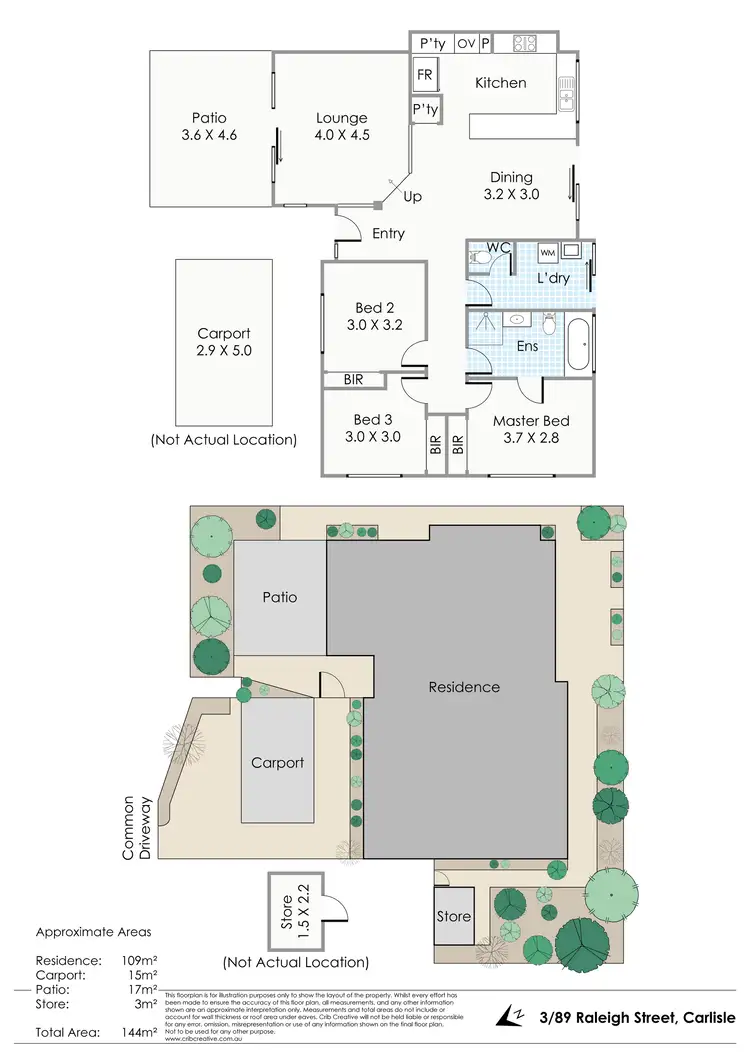 Floorplan of Homely house listing, 3/89 Raleigh Street, Carlisle WA 6101