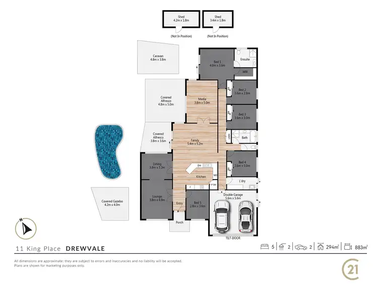 Floorplan of Homely house listing, 11 King Place, Drewvale QLD 4116