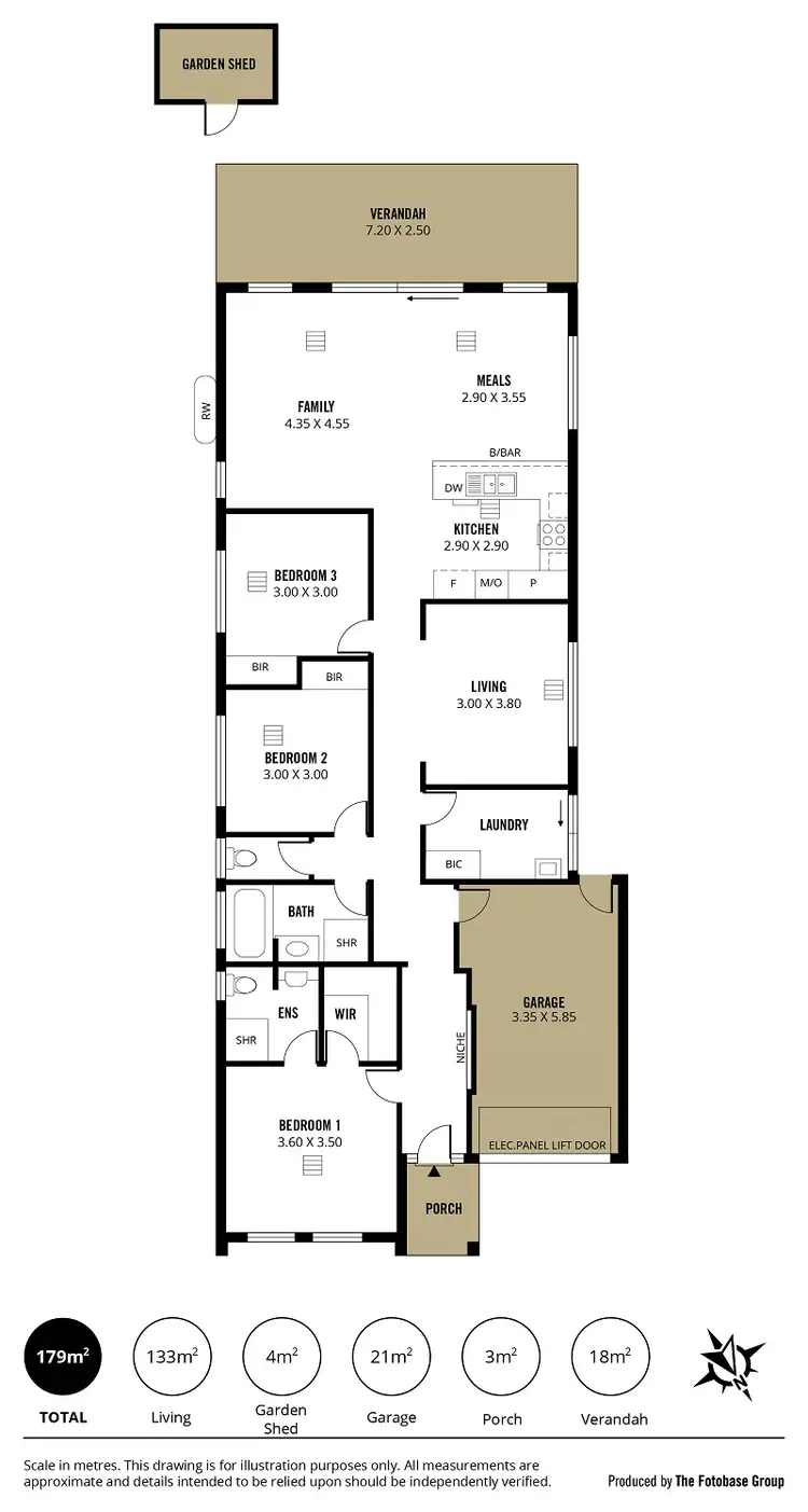 Floorplan of Homely house listing, 15 Parri Link, Noarlunga Downs SA 5168