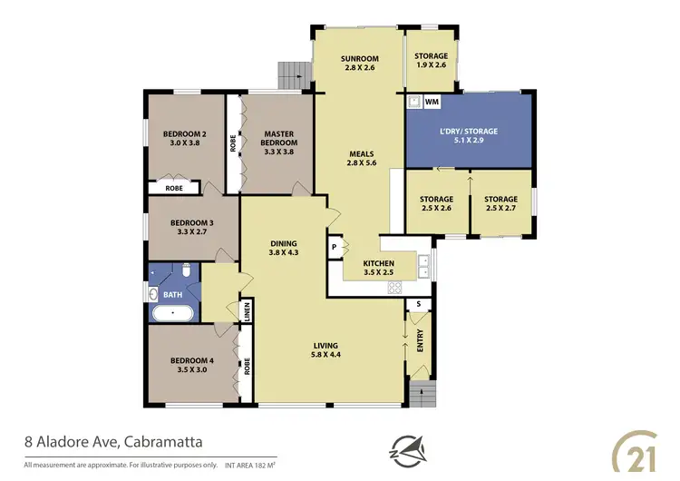 Floorplan of Homely house listing, 8 Aladore Avenue, Cabramatta NSW 2166